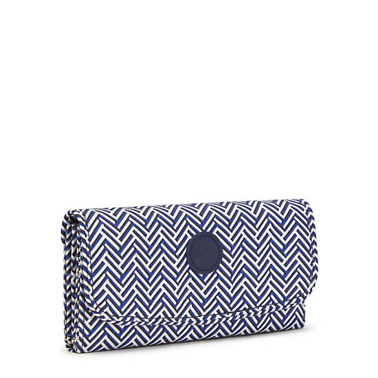 Kipling Money Land Printed Snap Wallet Pung Blå | DK 2181QM